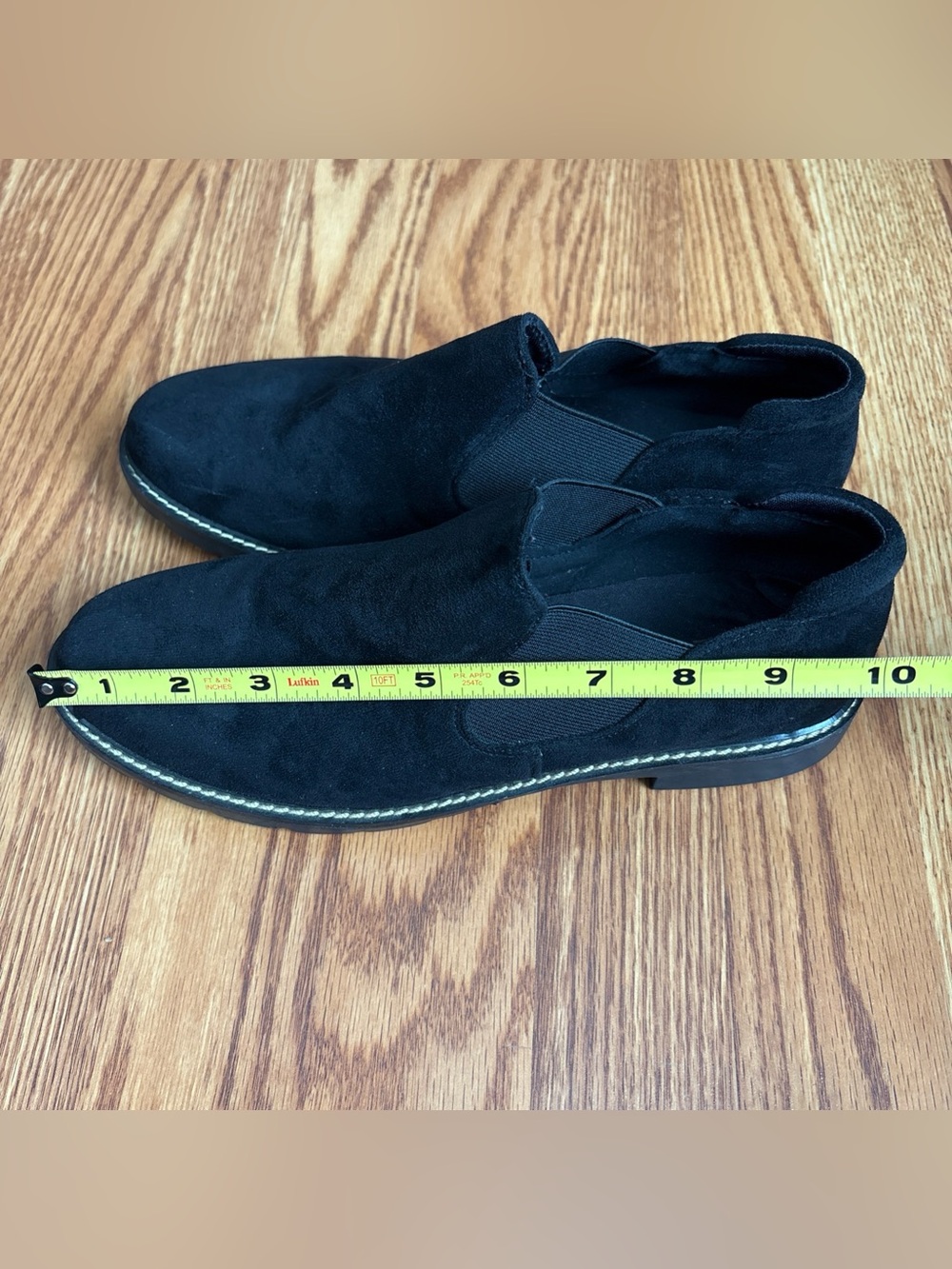Anne Klein Women's Iflex Solid Black Suede Slip-on Round Toe Comfort Loafer 8.5M - Picture 13 of 14